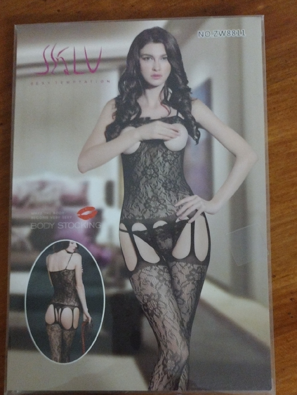 Sexy Crotchless Body Stocking Lingerie